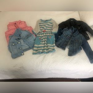 Various Girls Size 3 jackets and dress